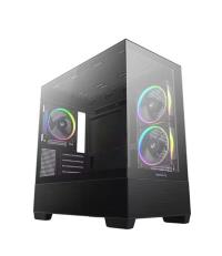 DEEPCOOL CG380-3F 3xARGB Fan PANORAMİK MİKRO-ATX SİYAH KASA - 2